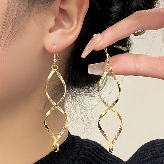 Spiral Hängeohrringe | Gold