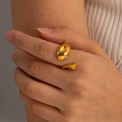 Etta Gold Schlangen Ring