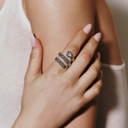 Davina Gold Schlangen Ring