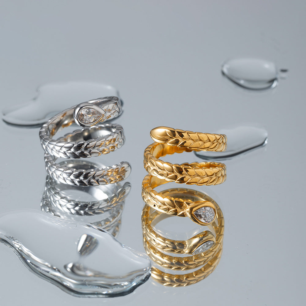 Davina Gold Schlangen Ring