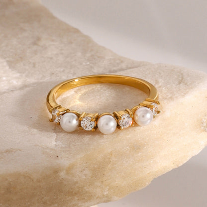 Keisha Diamant Perlen Ring