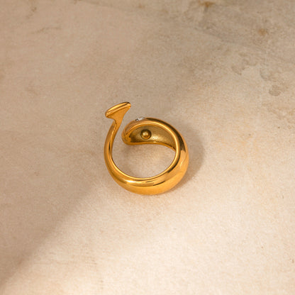 Etta Gold Schlangen Ring