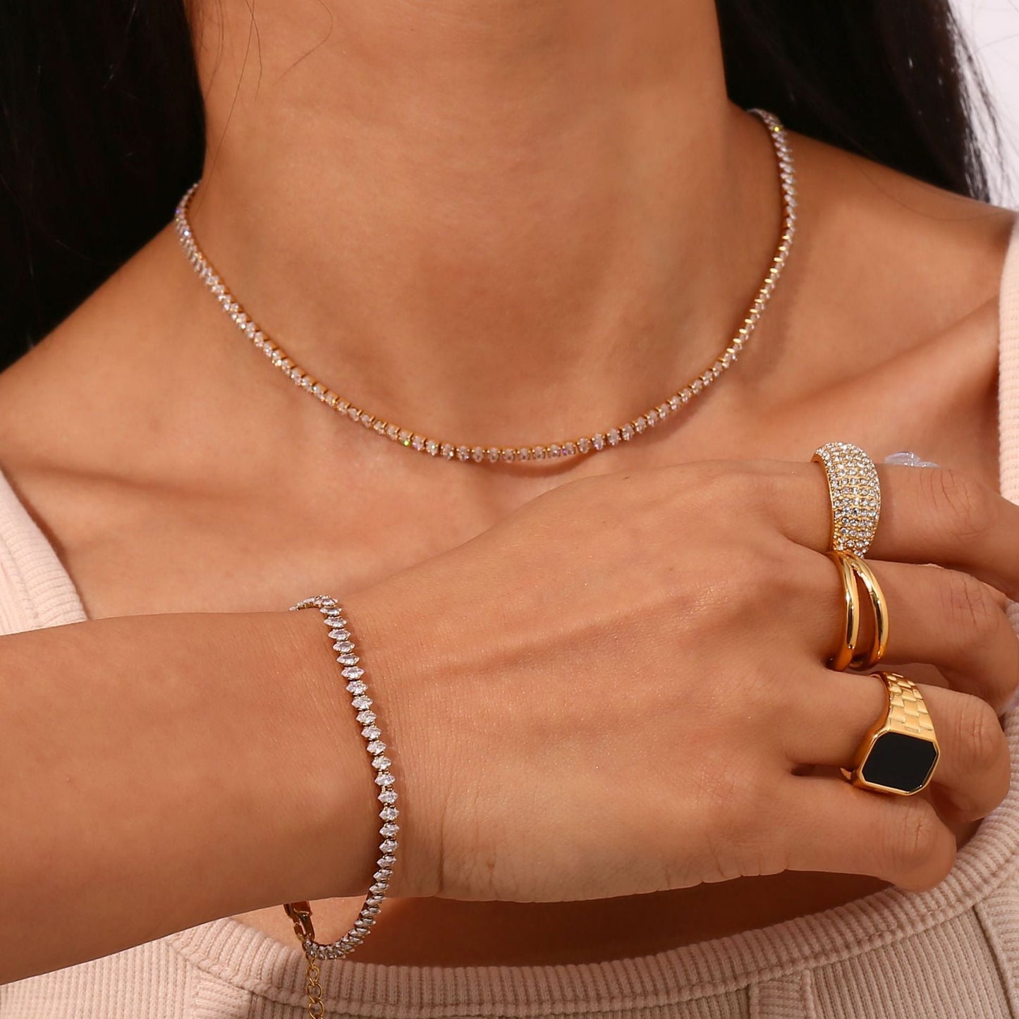 Wisteria Diamant-Tenniskette