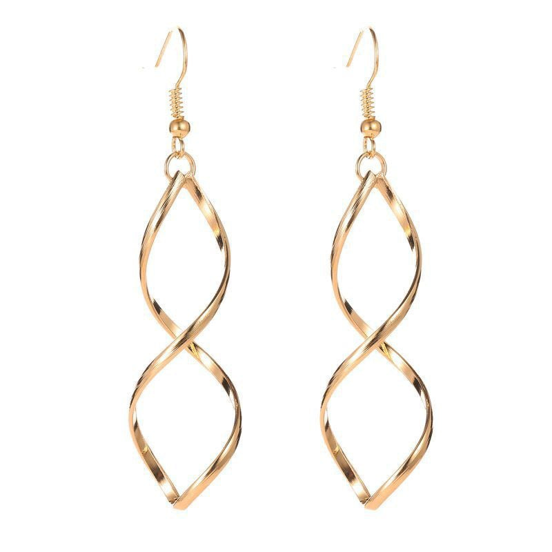 Spiral Hängeohrringe | Gold