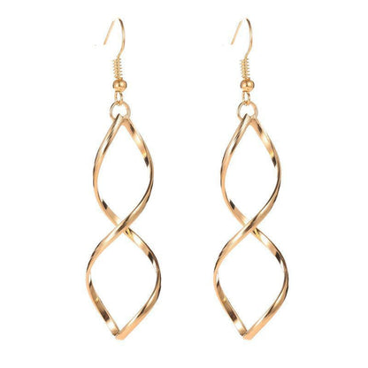 Spiral Hängeohrringe | Gold