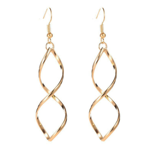 Spiral Hängeohrringe | Gold