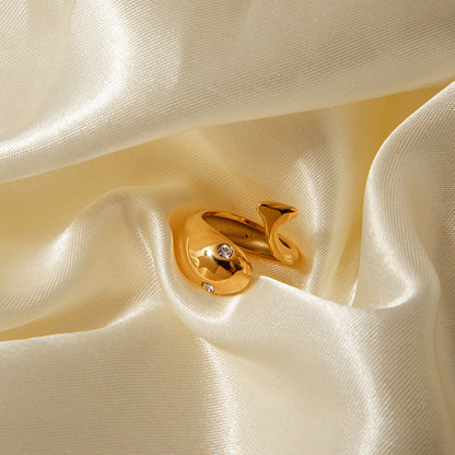 Etta Gold Schlangen Ring
