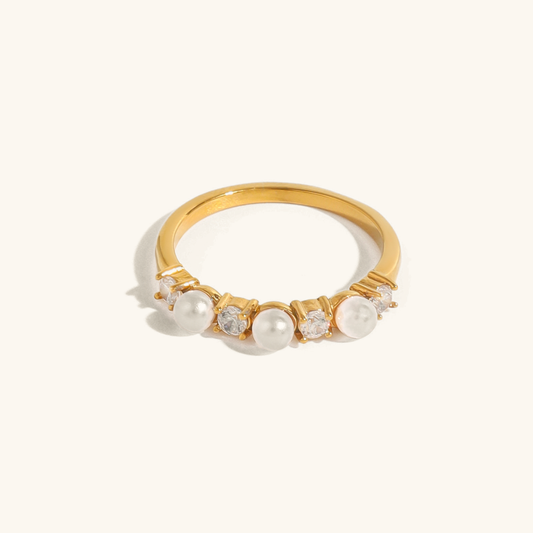 Keisha Diamant Perlen Ring