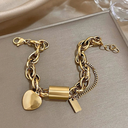 Heartened Massiv Armband | Gold