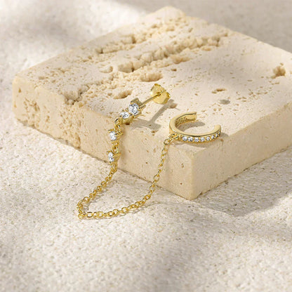 Audra Ketten Cuff Ohrring