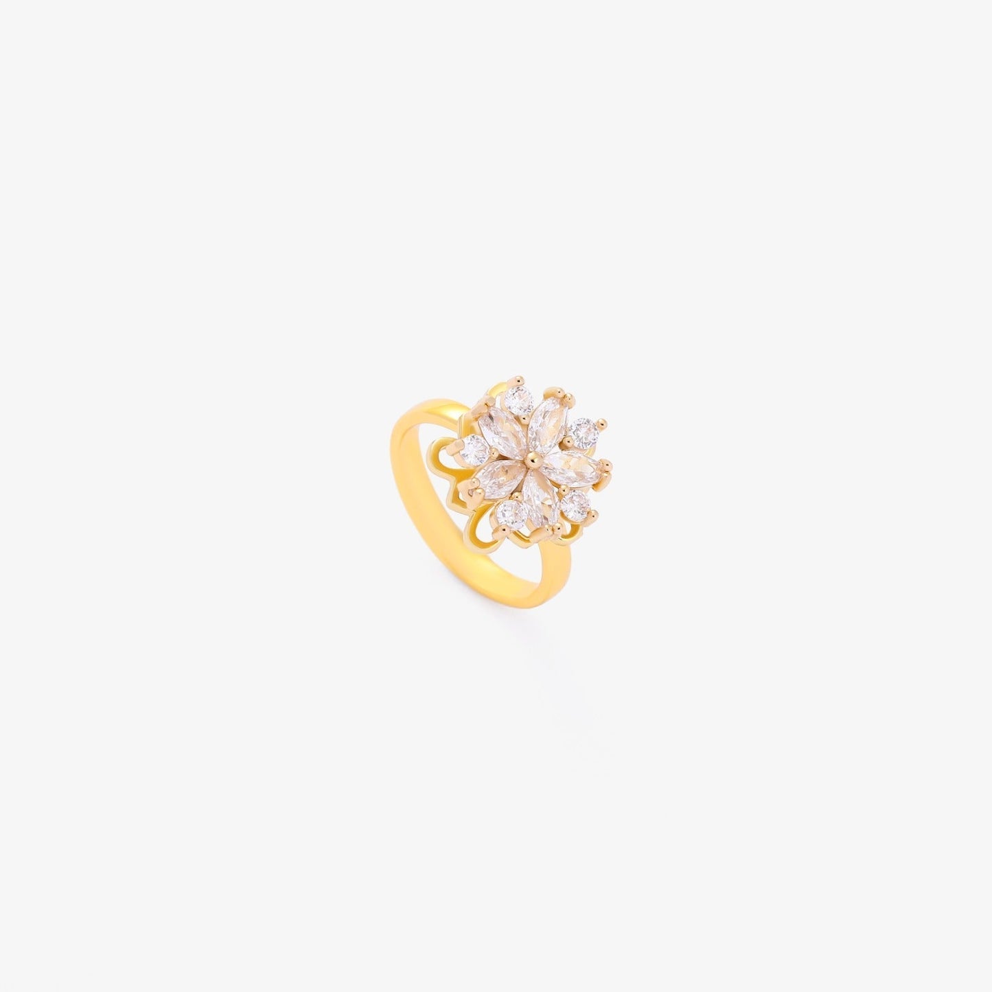 Flora Akzent Dreh Ring | Gold
