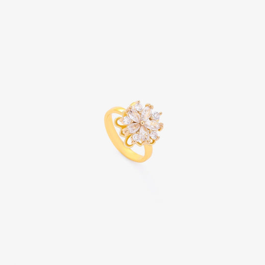 Flora Akzent Dreh Ring | Gold
