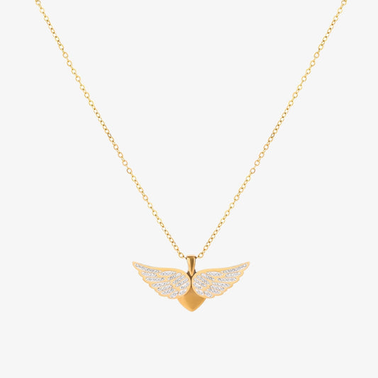 Soaring Engelsflügel Halskette | Gold