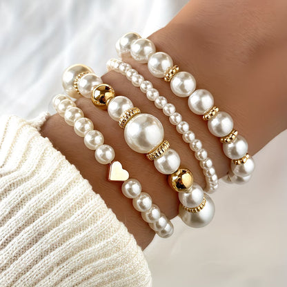 Perlen Stapel Armband-Set of 4