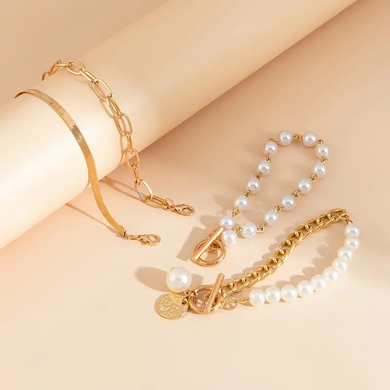 Premium Mehrlagig Perlenarmband-Set