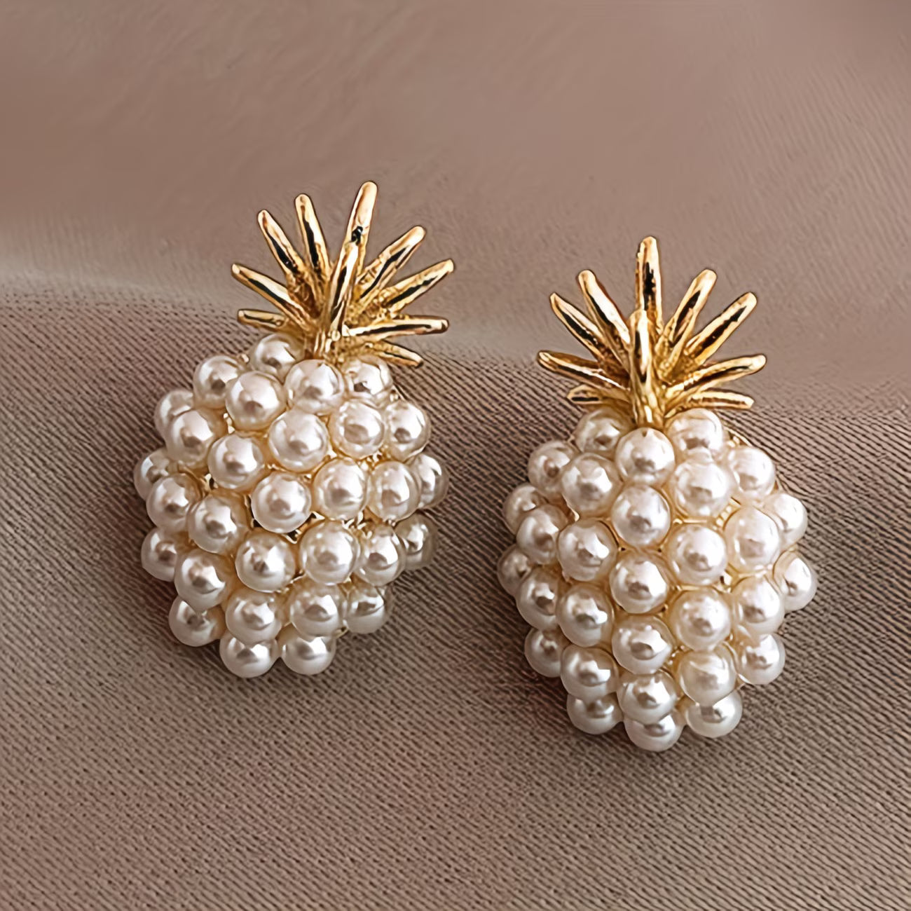 Perlen Pineapple Ohrringe