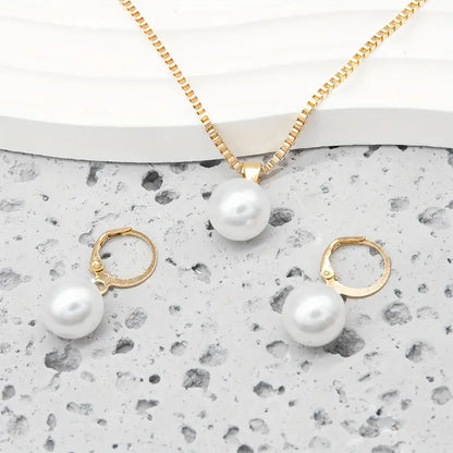 Elegant Anmutig Perlen-Halsketten-Set