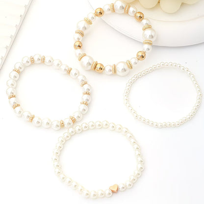 Perlen Stapel Armband-Set of 4