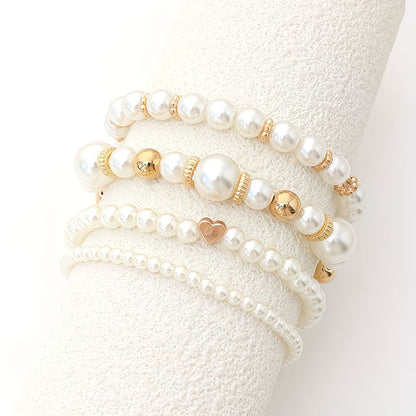 Perlen Stapel Armband-Set of 4