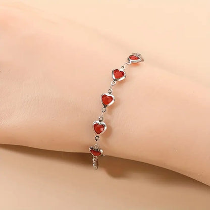 Ophelyra Garnetelle Armband | Weißgold