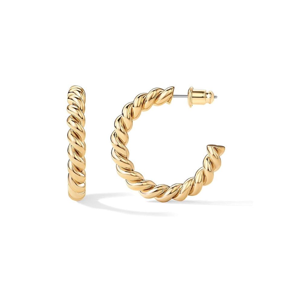 Seil Twist Creolen | Gold