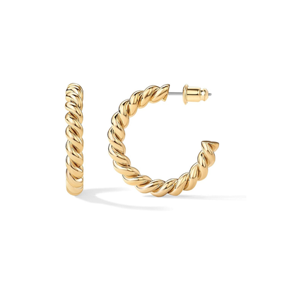 Seil Twist Creolen | Gold