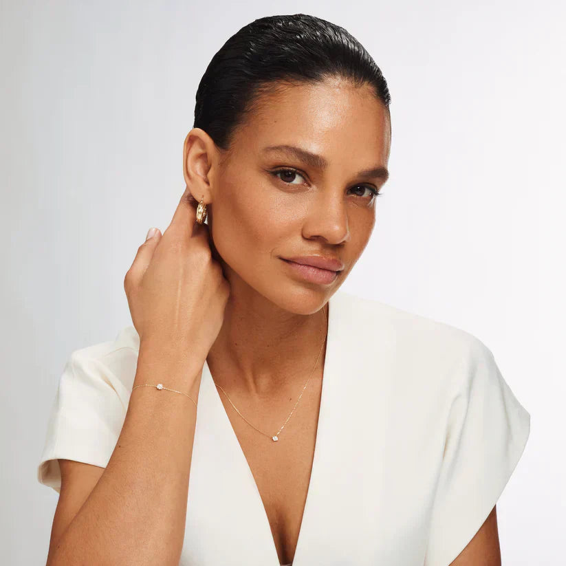 Cléa Moissanit Stein Armband | Gold