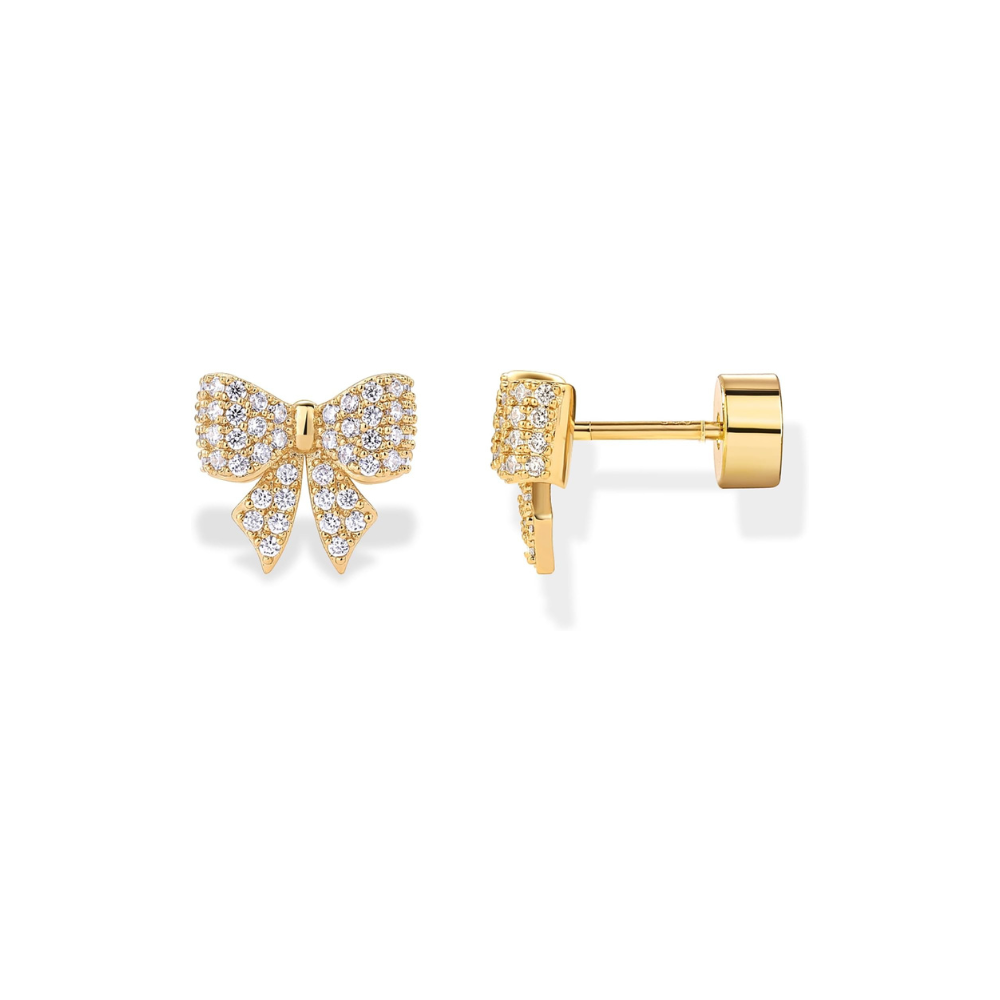 Bow Motiv Ohrringe | Gold