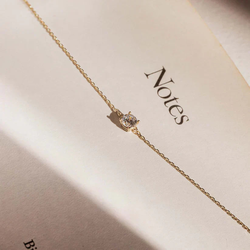 Cléa Moissanit Stein Armband | Gold