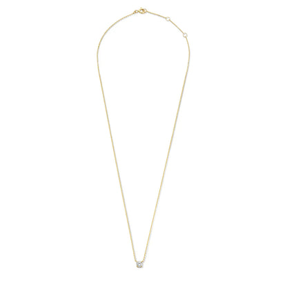 Cléa Moissanit Stein Halskette | Gold