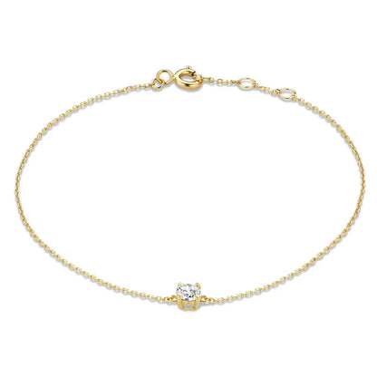 Cléa Moissanit Stein Armband | Gold