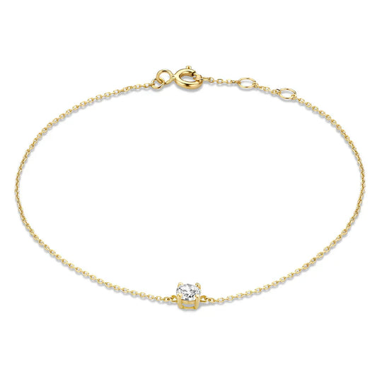 Cléa Moissanit Stein Armband | Gold