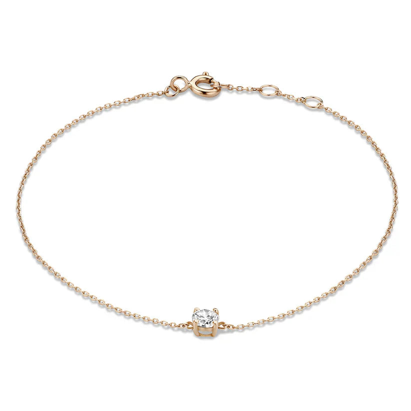 Cléa Moissanit Stein Armband | Gold