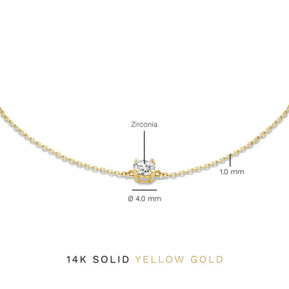 Cléa Moissanit Stein Armband | Gold