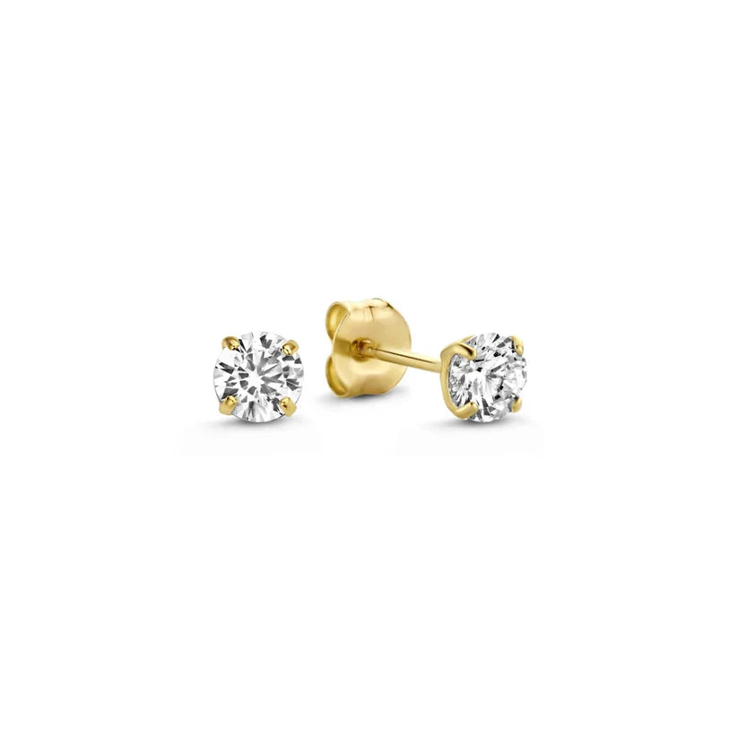 Dara Brillane Stein Ohrring-Set | Gold