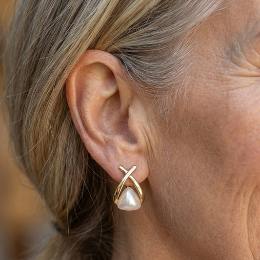 Elegant Vintage-inspiriert Perlen Tropfenohrringe