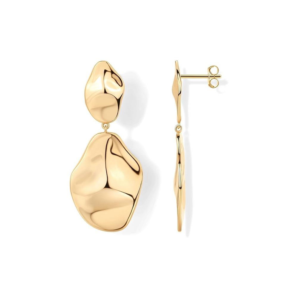 Ripple Wellen Ohrringe | Gold