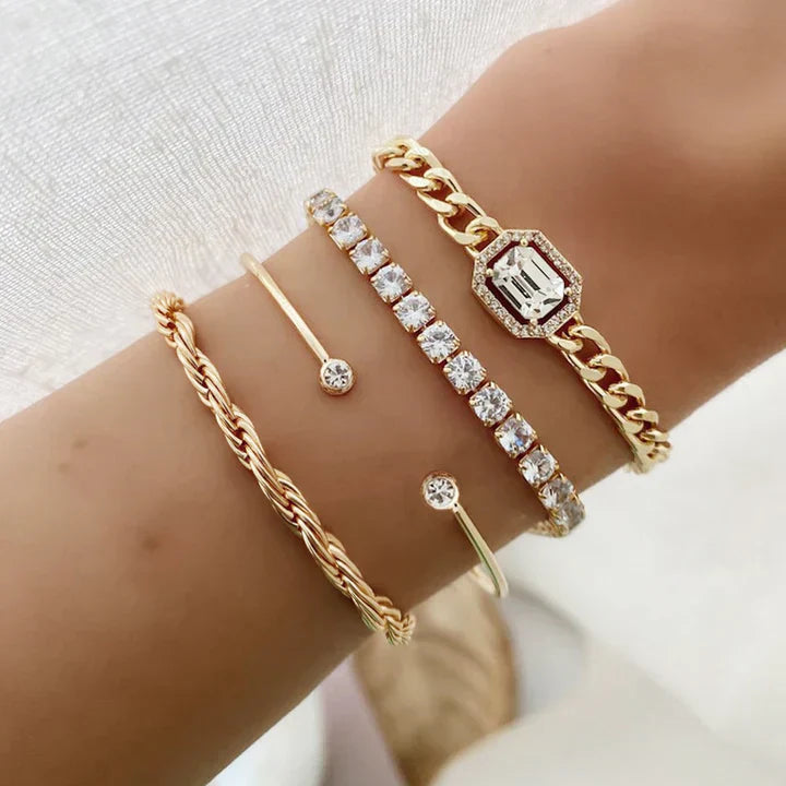 Domitia Calvina Armband-Set | Gold